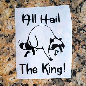 King Trash Mouth Vinyl Decal Bobs Burgers Sticker Car Window Cup Laptop Decal